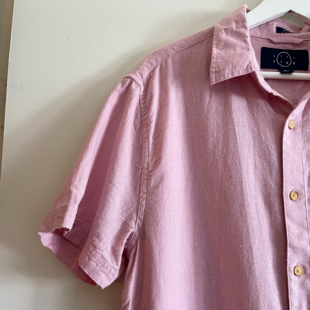 Nwot Even Tide Shortsleeved Button Down - image 4